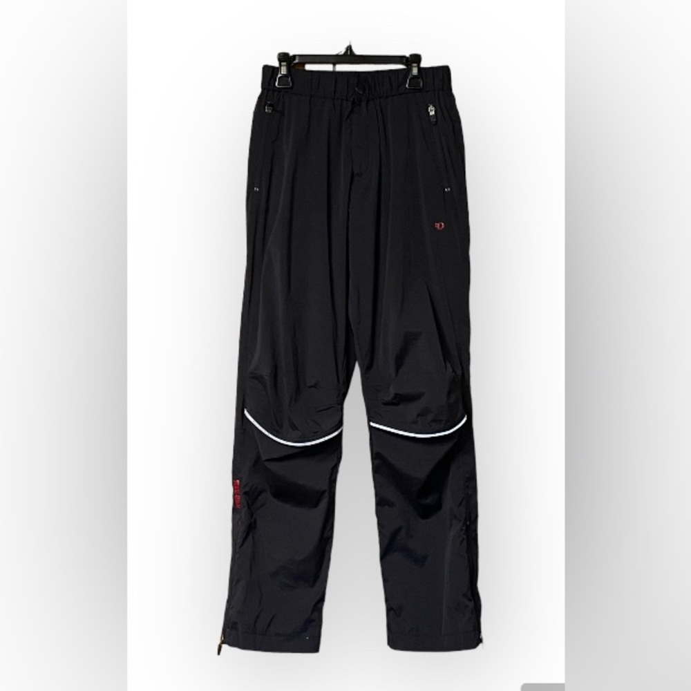 Pearl Izumi Cycling Pants Womens Black Vented Knee Zip Ankles Mesh Lined